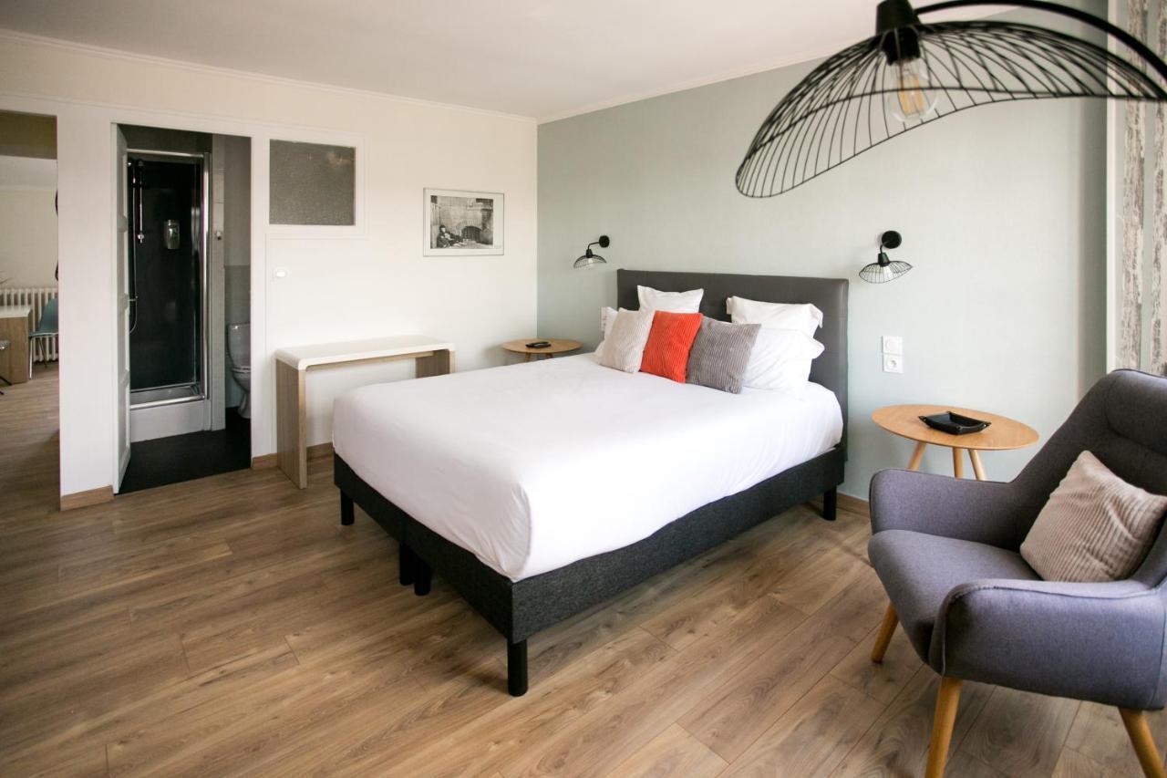Le Cotentin Appart'Hotels & Restaurant Le Cot' Portbail Bagian luar foto